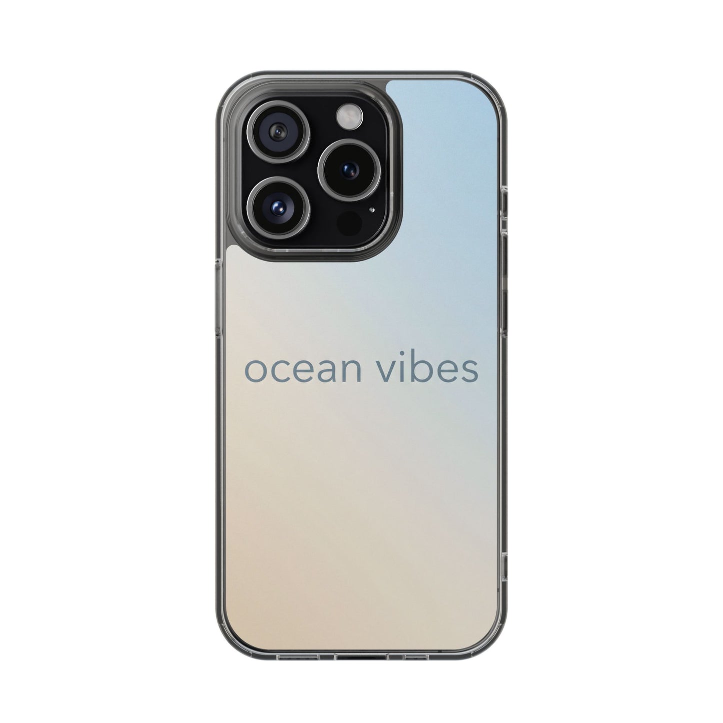 Ocean Vibes Clear Case - MagSafe Compatible Coastal Gradient Cover