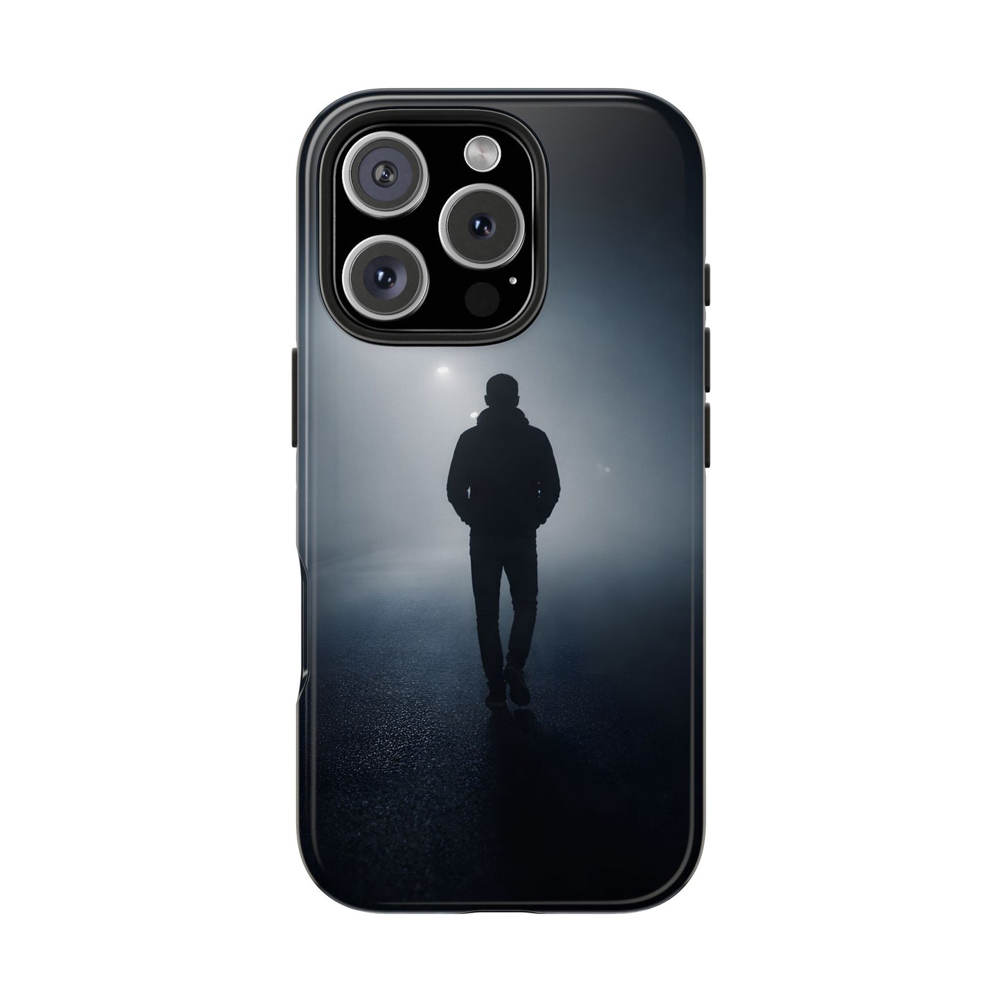 Foggy Night Silhouette Tough Case - Urban Mystery Cover for iPhone & Samsung