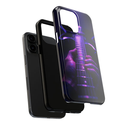 Neon Electric Guitar Tough Case - Purple Stage POV Cover for iPhone & Samsung
