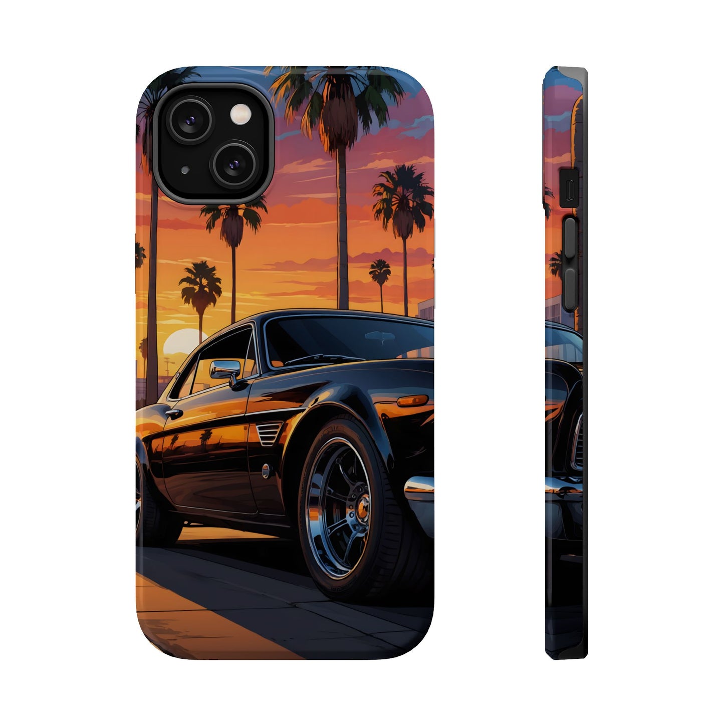 Pacific Cruiser: Cinematic Muscle Car Sunset MagSafe Case