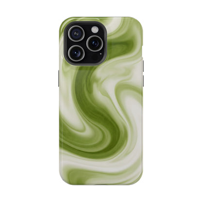 Green Marble Magnetic Impact-Resistant Phone Case