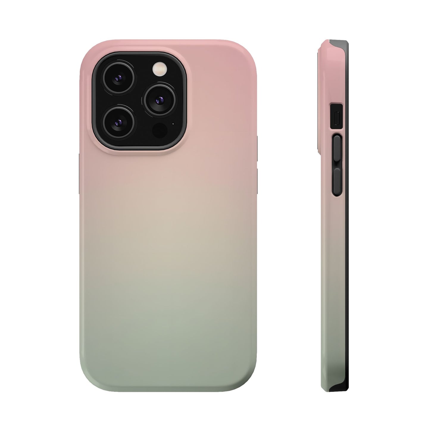 Pink to Sage Green Gradient Magnetic Impact Case