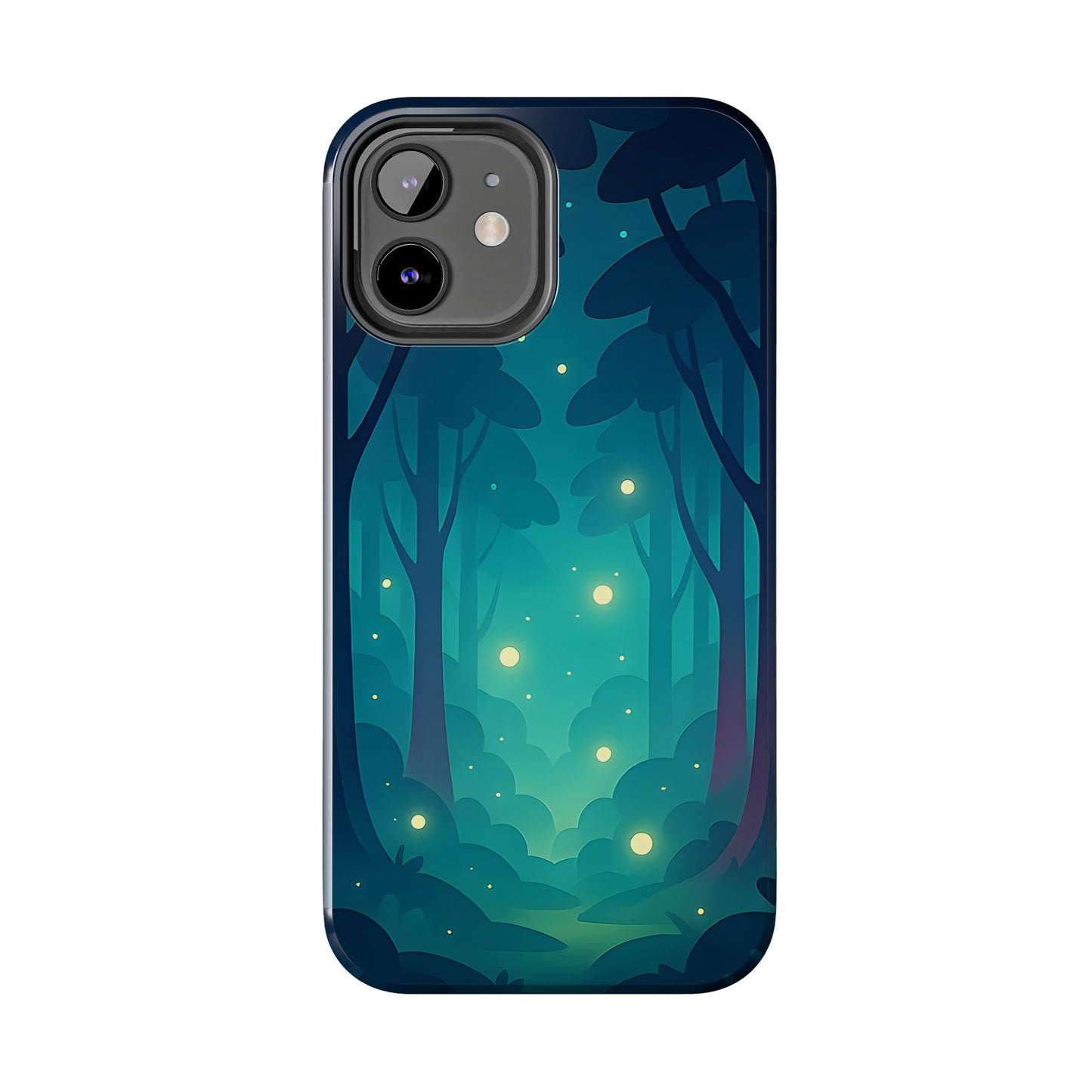 Enchanted Forest Fireflies Case - Mystic Nature Tough Cover for iPhone & Samsung