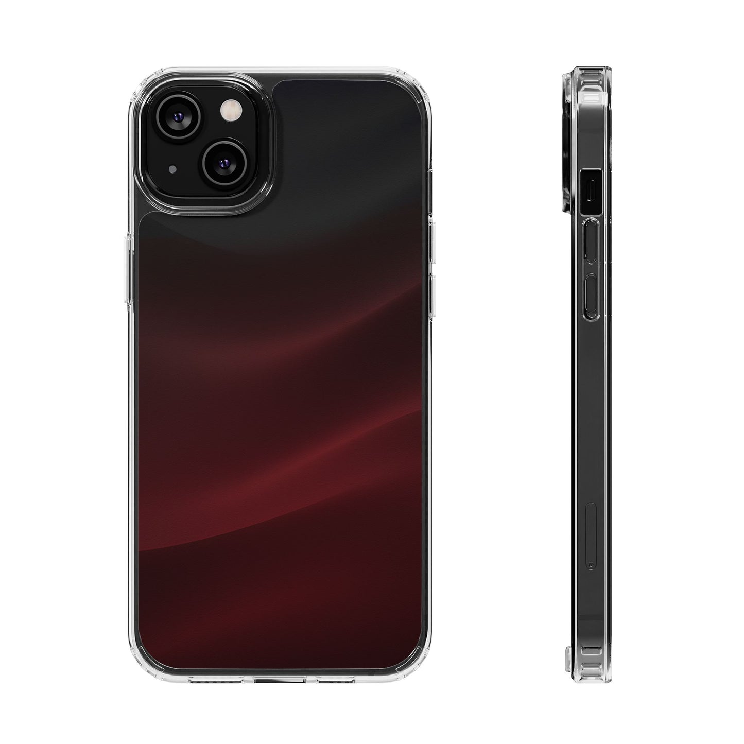 Dark Burgundy Silk Aura Case - MagSafe Compatible Elegant Cover