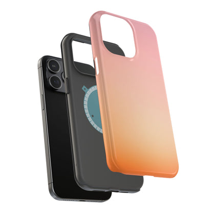 Pink to Orange Sunset Gradient Magnetic Impact Case