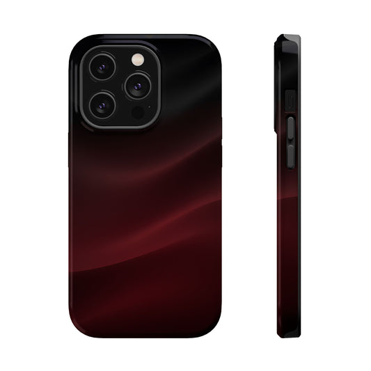 Sleek Burgundy Flow Magnetic Impact Case
