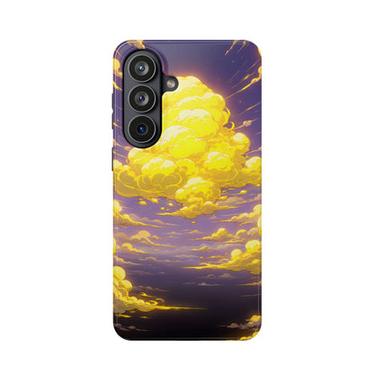 Golden Hour Anime Sky: Glowing Cloudscape MagSafe Case
