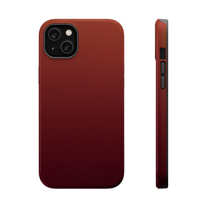 Black Cherry Ombre: Deep Burgundy Gradient MagSafe Case