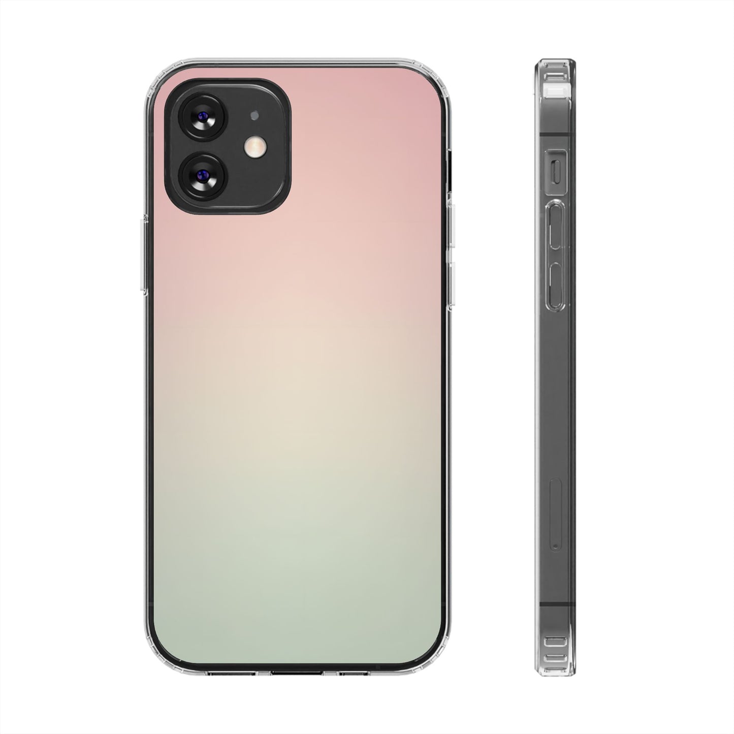 Ethereal Dawn Aura Clear Case - MagSafe Compatible Pastel Gradient