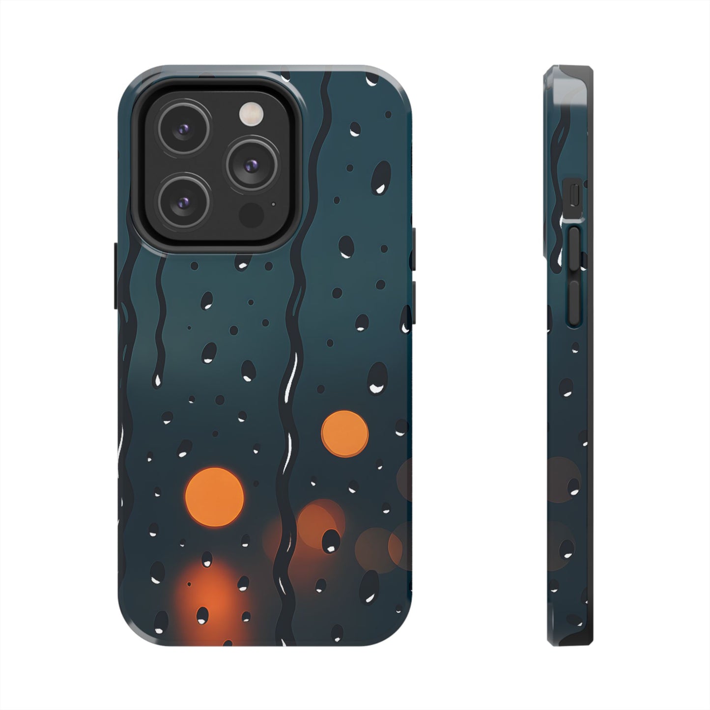 Rainy City Night Tough Case - Moody Urban Aesthetic Phone Cover