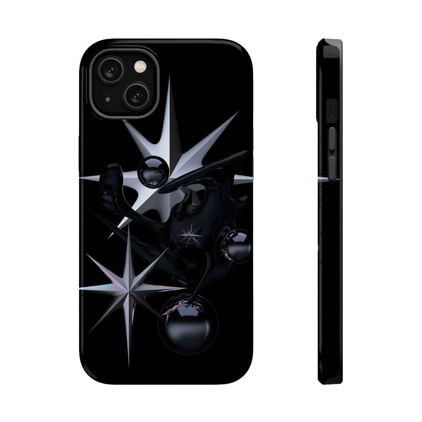 Cyber Star Liquid Metal Magnetic Tough Case