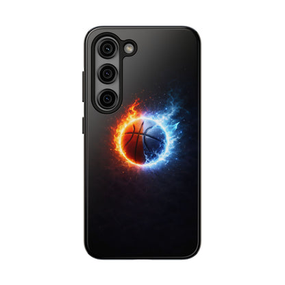 Fire and Ice Basketball Tough Case - Elemental Balance Cover for iPhone & Samsung