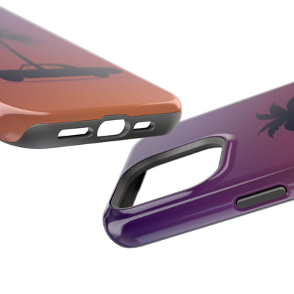 Midnight Drive: Retro Palm Tree Sunset MagSafe Case