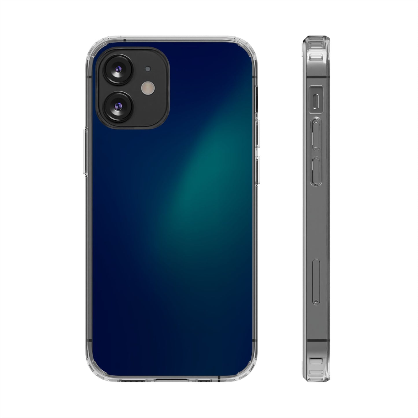 Deep Aurora Clear Case - MagSafe Compatible Teal Glow Gradient