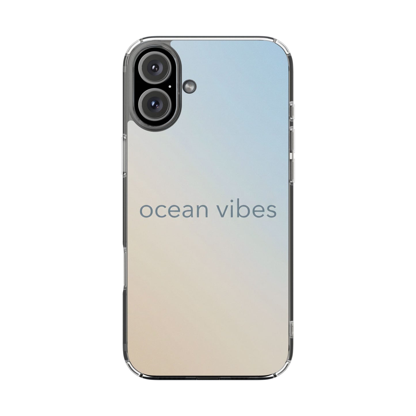 Ocean Vibes Clear Case - MagSafe Compatible Coastal Gradient Cover
