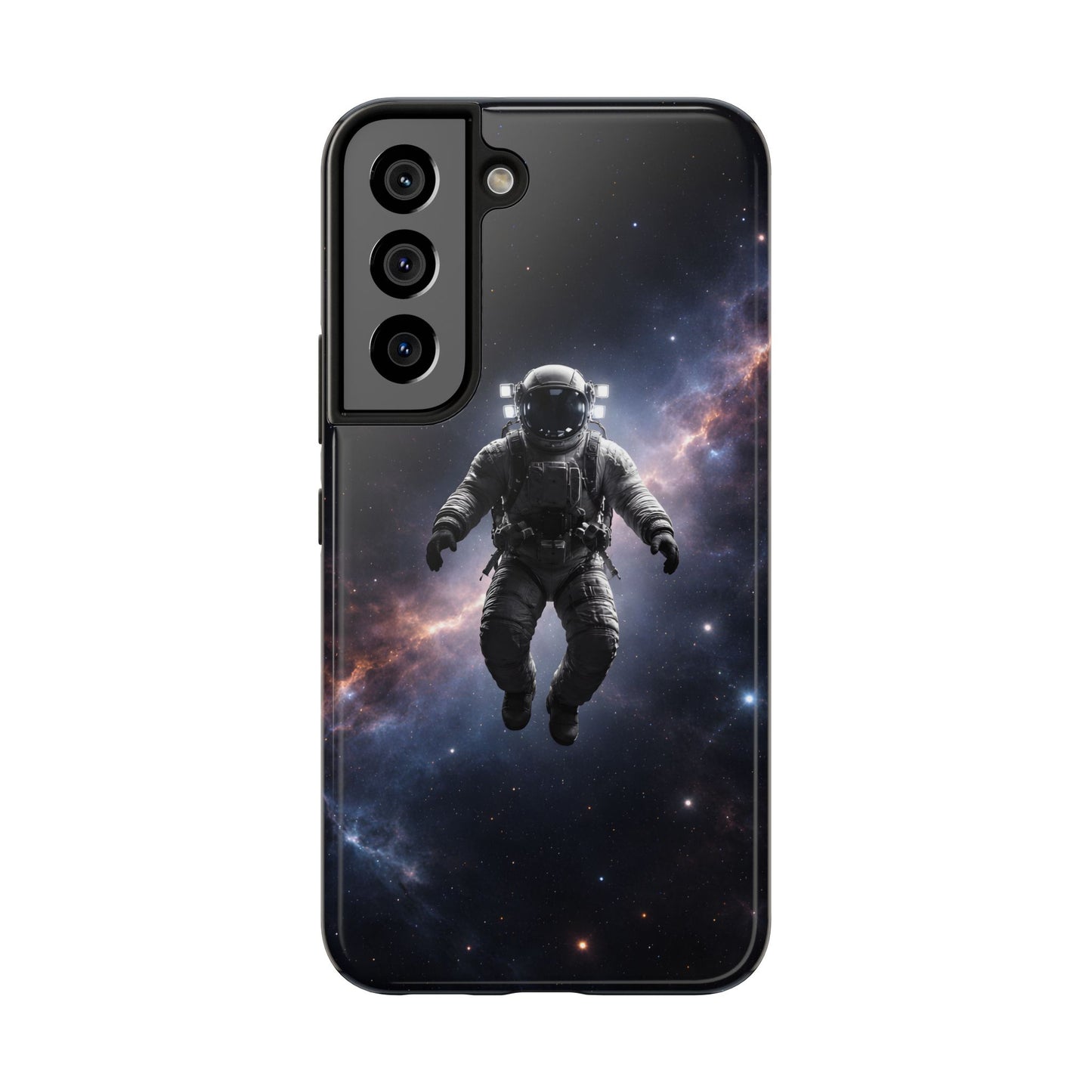 Deep Space Nebula Astronaut Tough Case - Realistic Galactic Cover for iPhone & Samsung