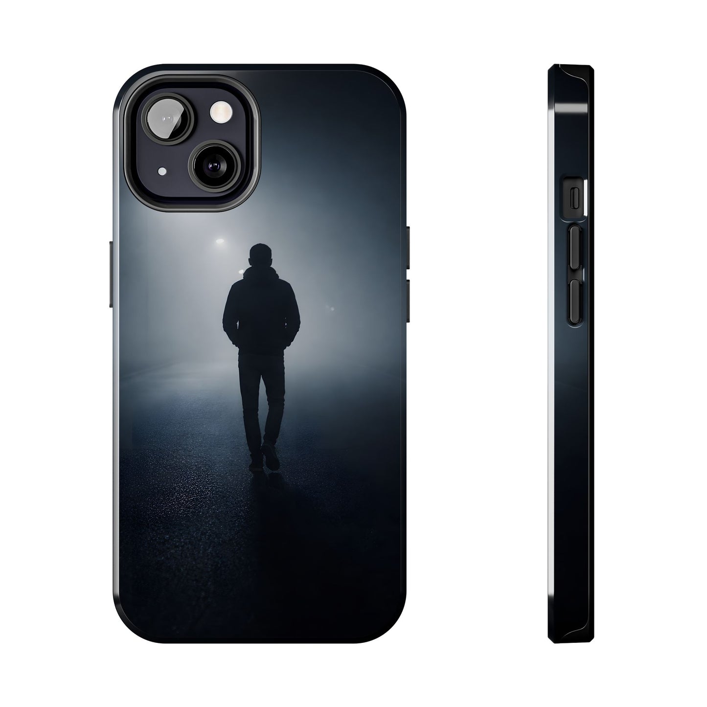 Foggy Night Silhouette Tough Case - Urban Mystery Cover for iPhone & Samsung