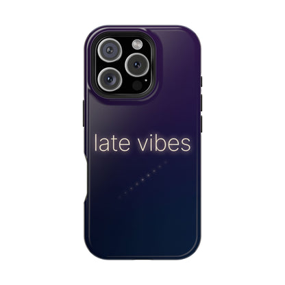 Late Vibes Purple Gradient Magnetic Impact Case