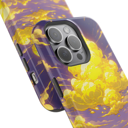 Golden Hour Anime Sky: Glowing Cloudscape MagSafe Case