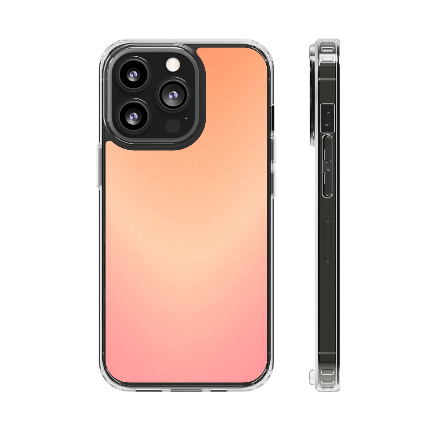 Golden Hour Aura Clear Case - MagSafe Compatible Sunset Gradient Cover