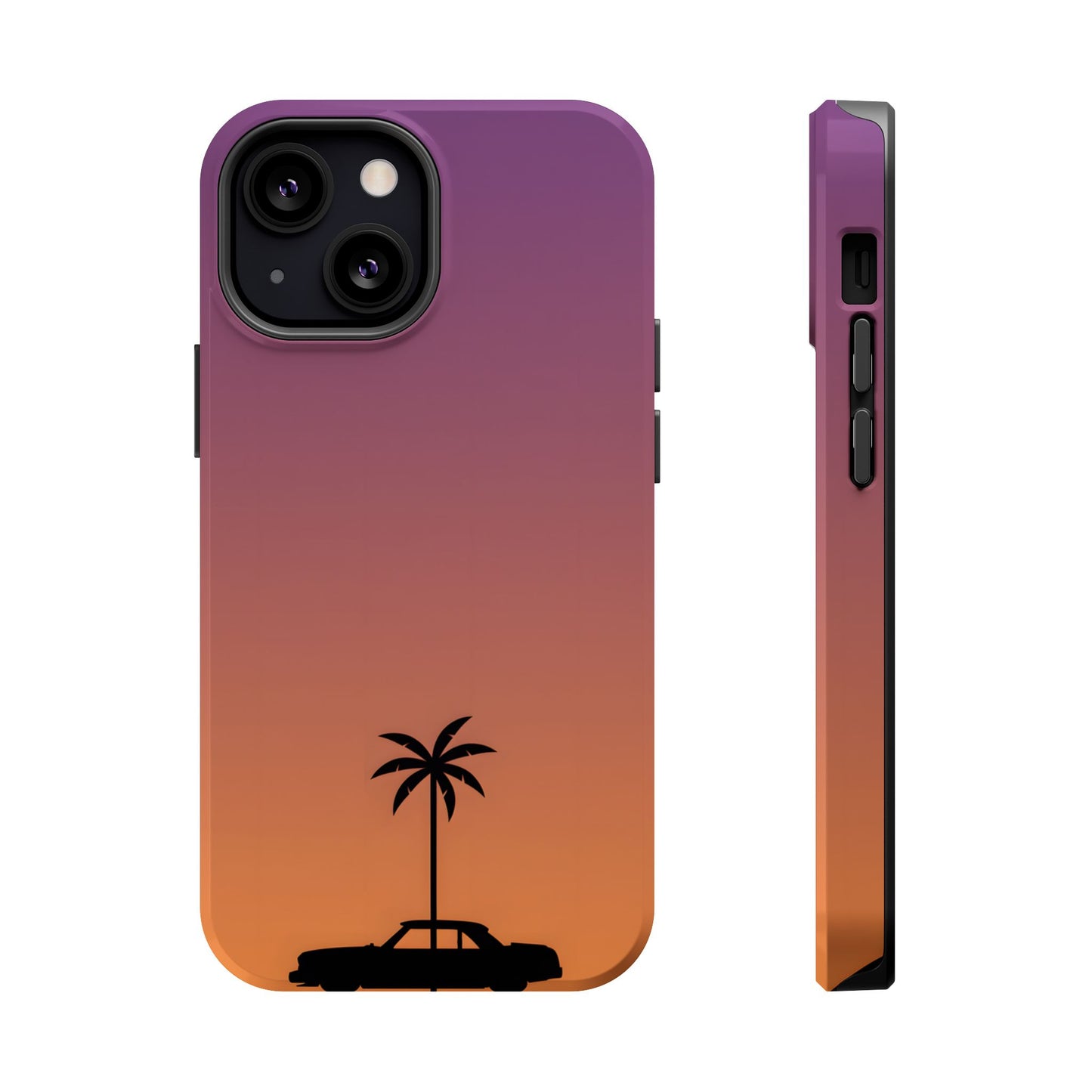 West Coast Drive: Retro Sunset Silhouette MagSafe Case
