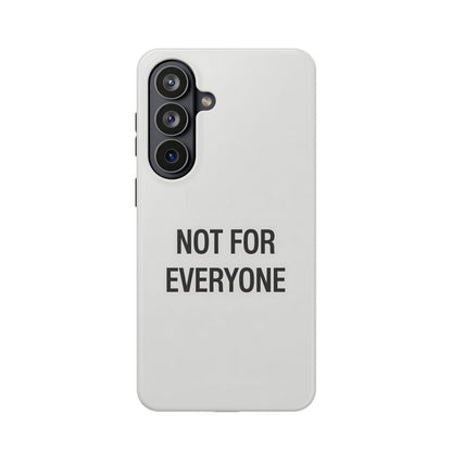 Elevated Exclusivity: NOT FOR EVERYONE Minimalist Bone White Case