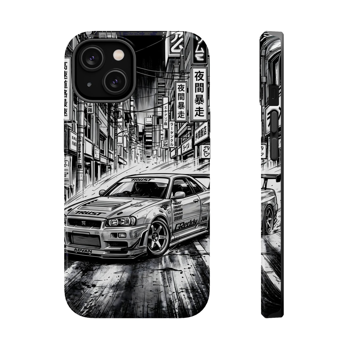 JDM Skyline Tokyo Drift Magnetic Impact Case