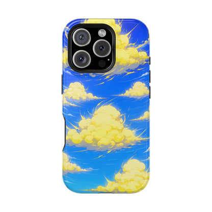 Cinematic Anime Sky: Vibrant Golden Cloudscape MagSafe Case