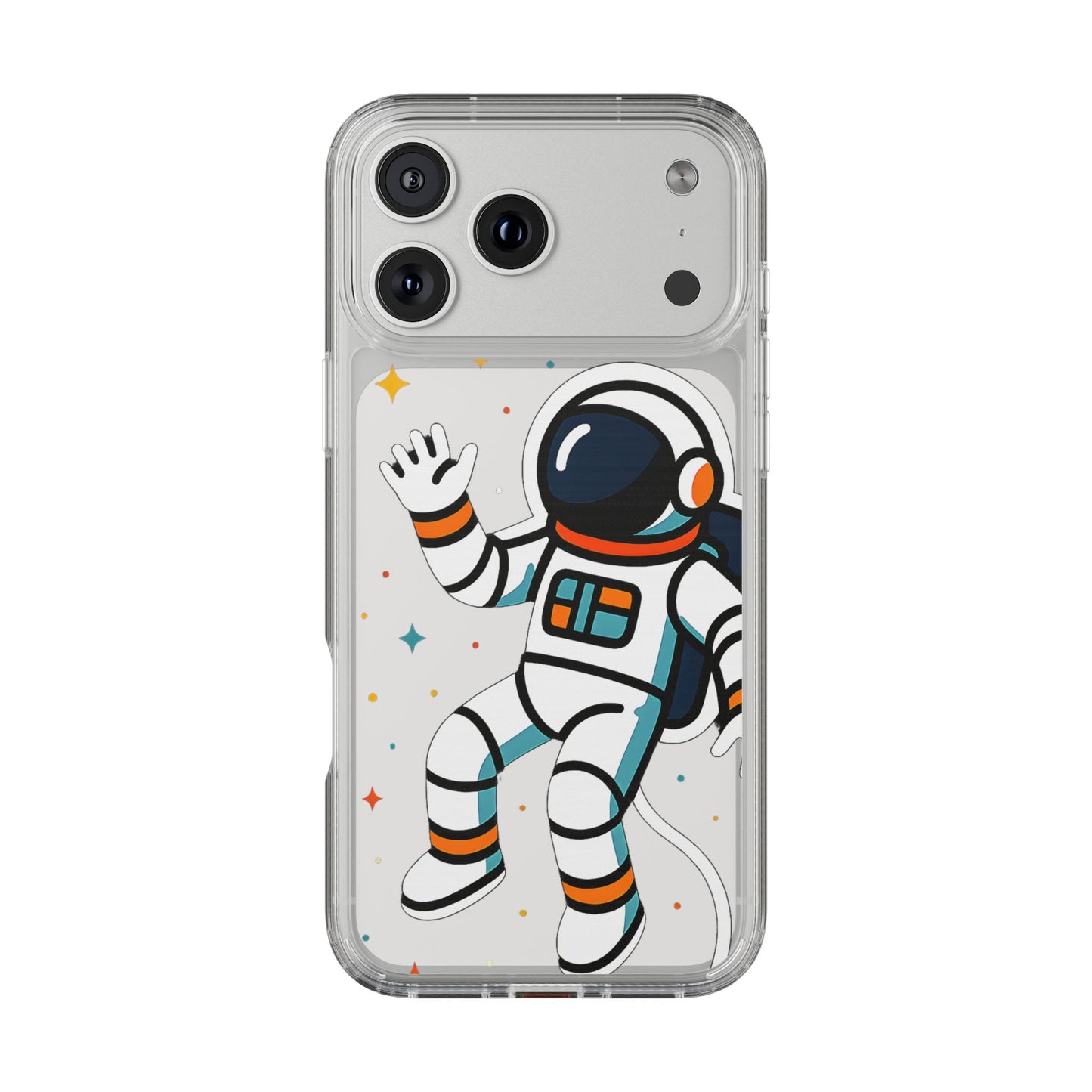 Clear Astronaut Space Case - Minimalist Galaxy Aesthetic Transparent Cover