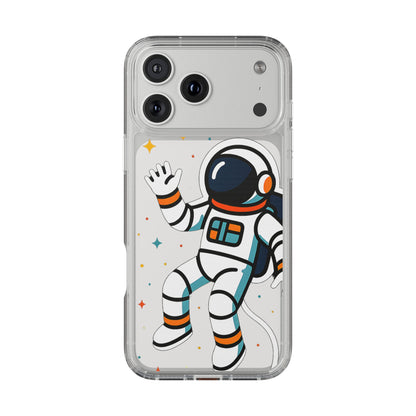 Clear Astronaut Space Case - Minimalist Galaxy Aesthetic Transparent Cover