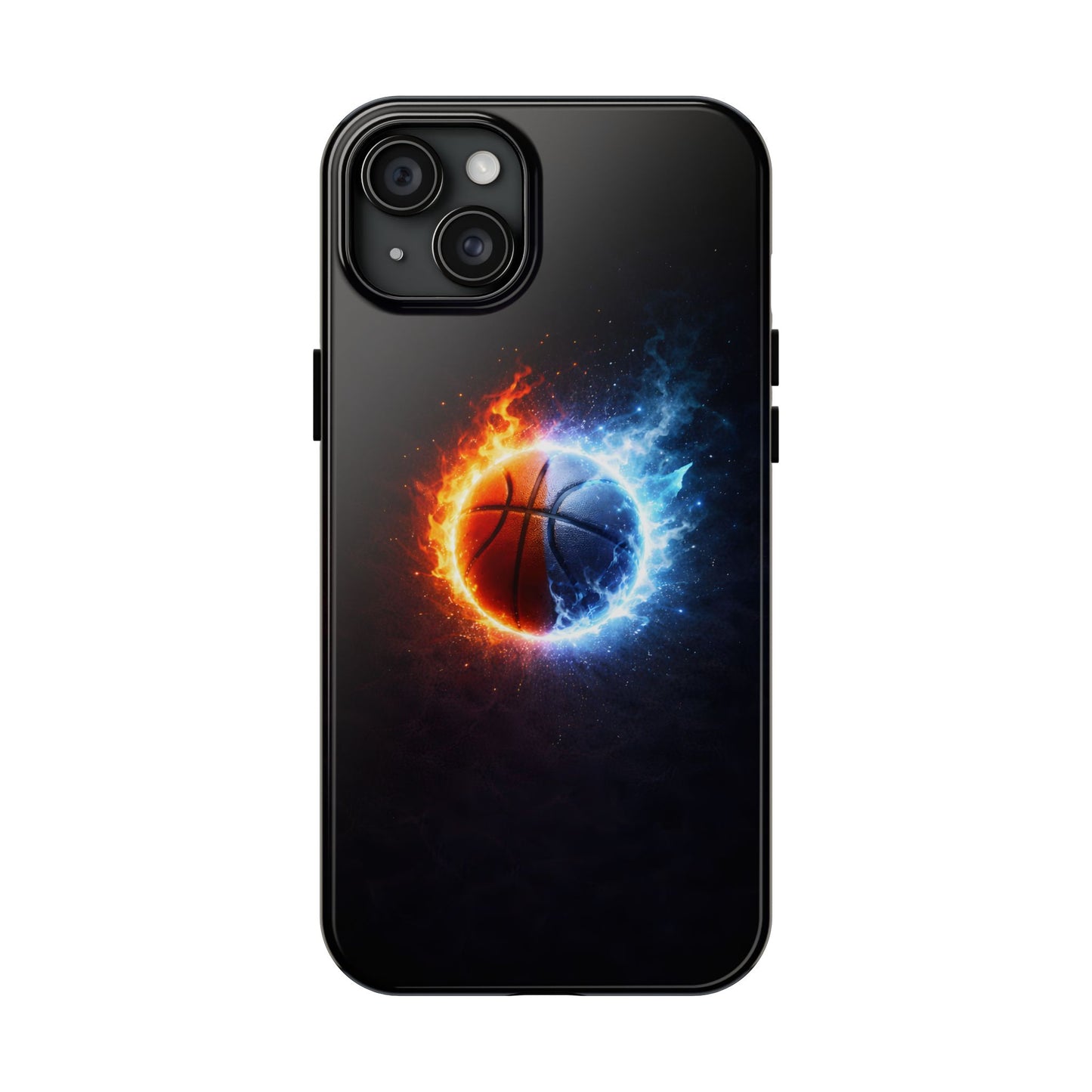 Fire and Ice Basketball Tough Case - Elemental Balance Cover for iPhone & Samsung