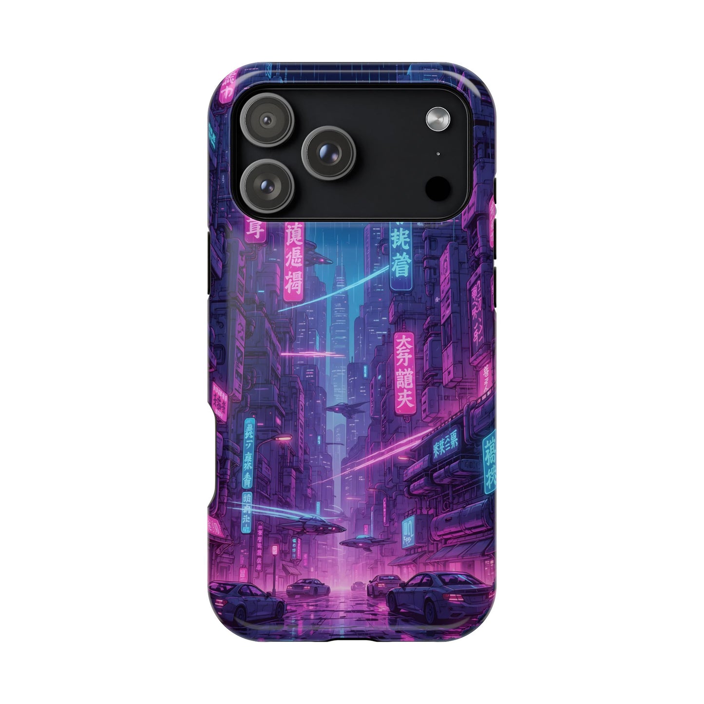 Neo-Tokyo Nights: Premium Cyberpunk Cityscape MagSafe Case