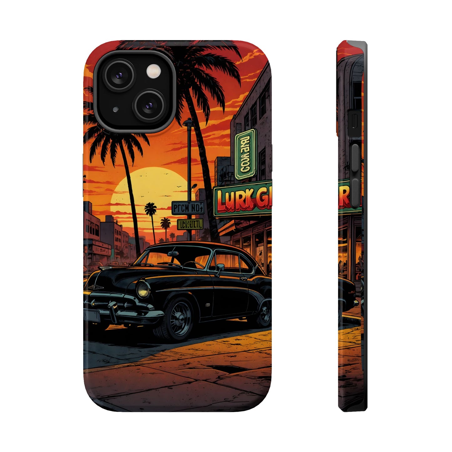 West Coast Cruiser: Retro Sunset Graphic Novel MagSafe Case