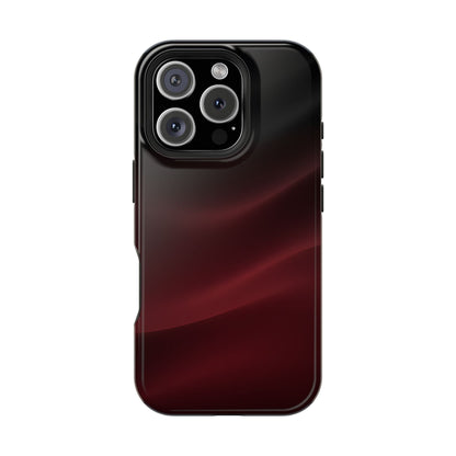 Sleek Burgundy Flow Magnetic Impact Case