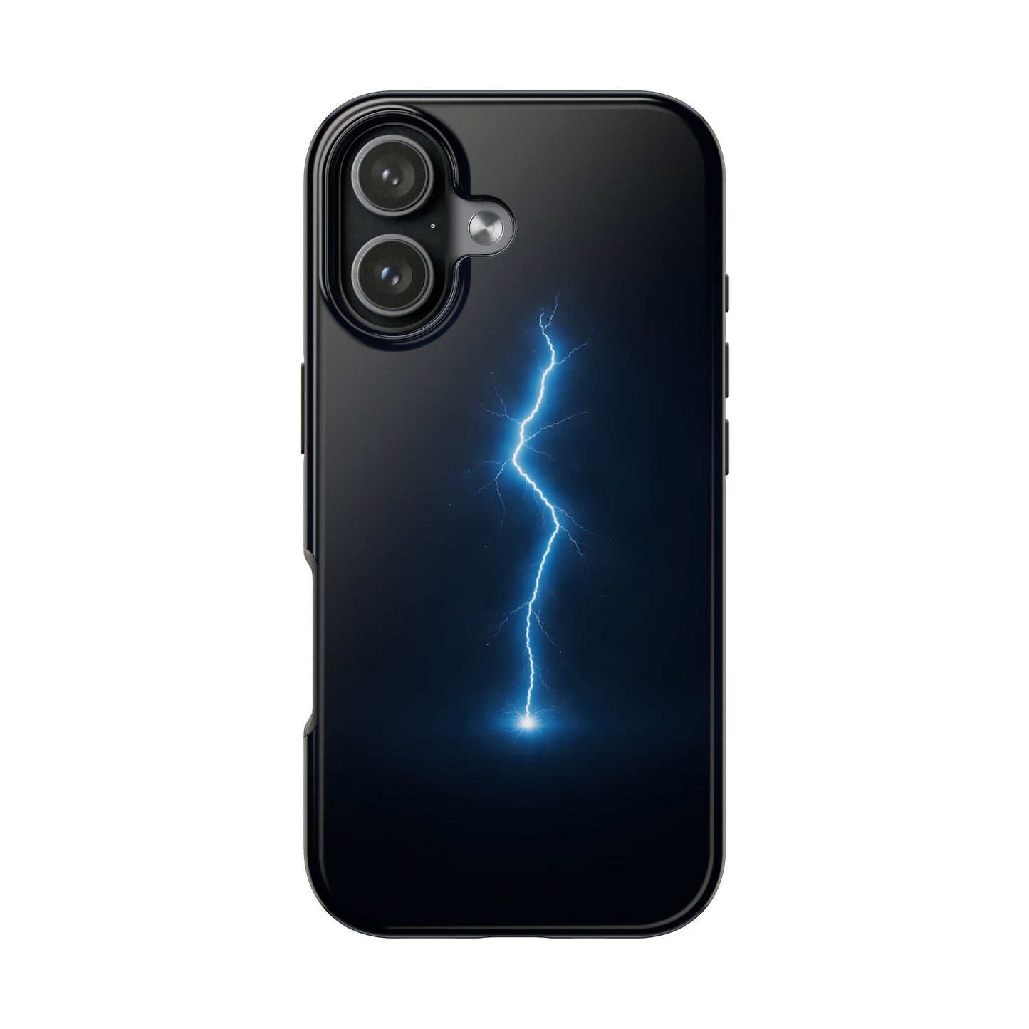 Blue Lightning Bolt Tough Case - Deep Sky Electric Cover for iPhone & Samsung