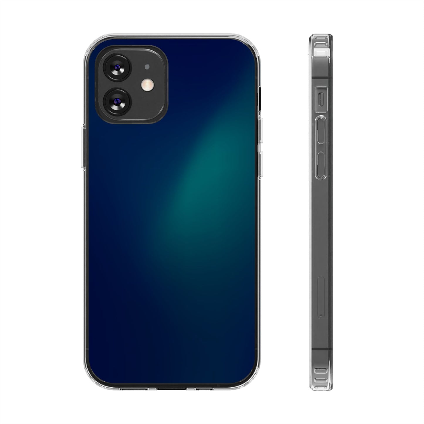 Deep Aurora Clear Case - MagSafe Compatible Teal Glow Gradient