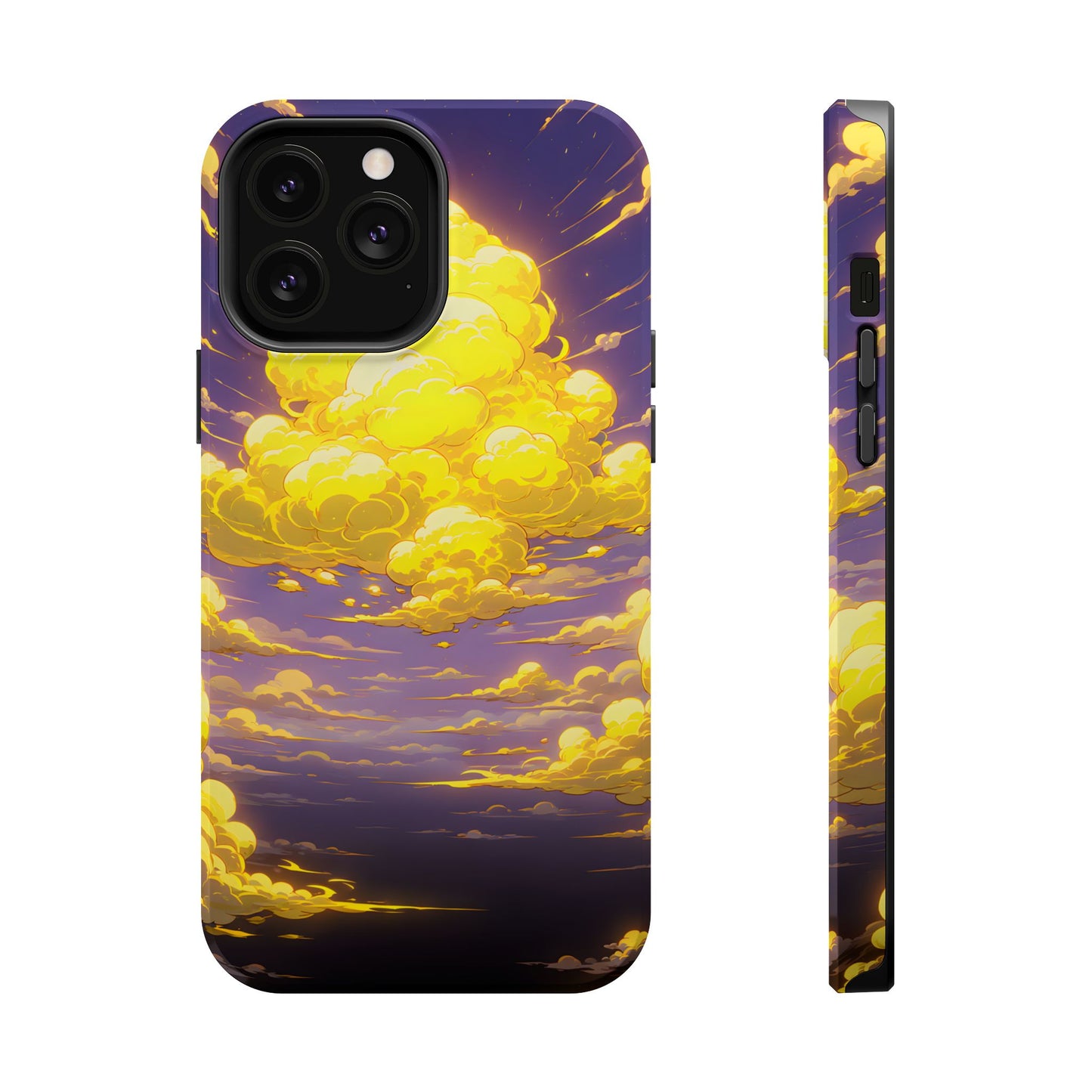 Golden Hour Anime Sky: Glowing Cloudscape MagSafe Case