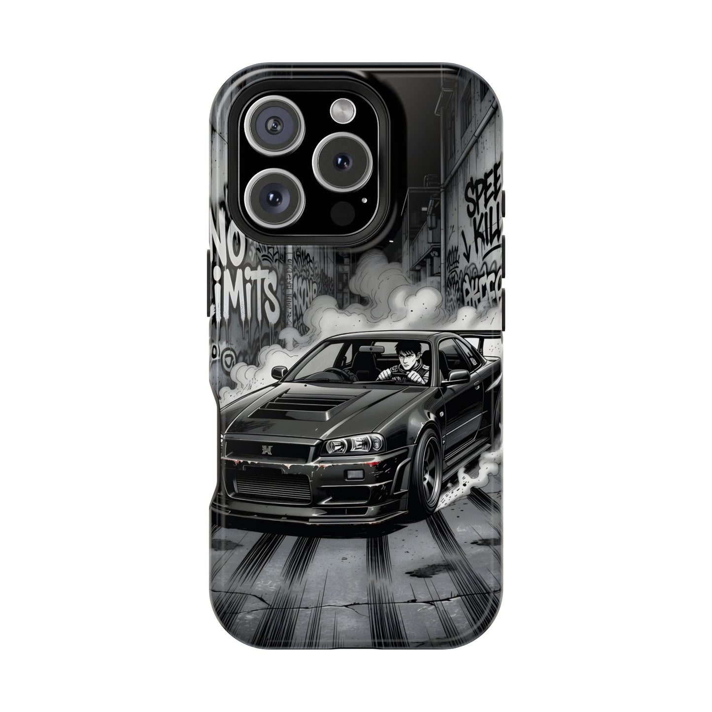 No Limits JDM Manga Skyline Magnetic Case