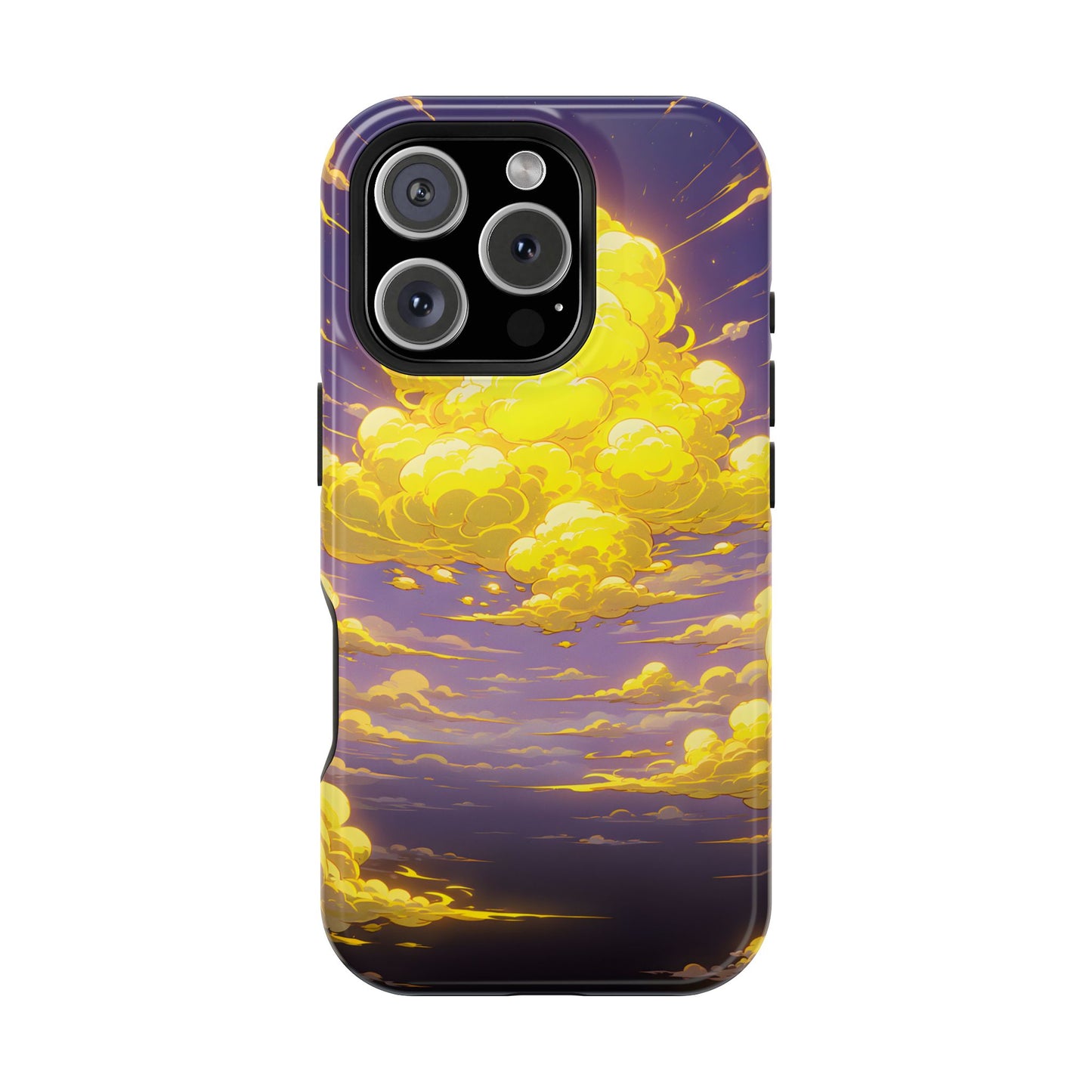 Golden Hour Anime Sky: Glowing Cloudscape MagSafe Case