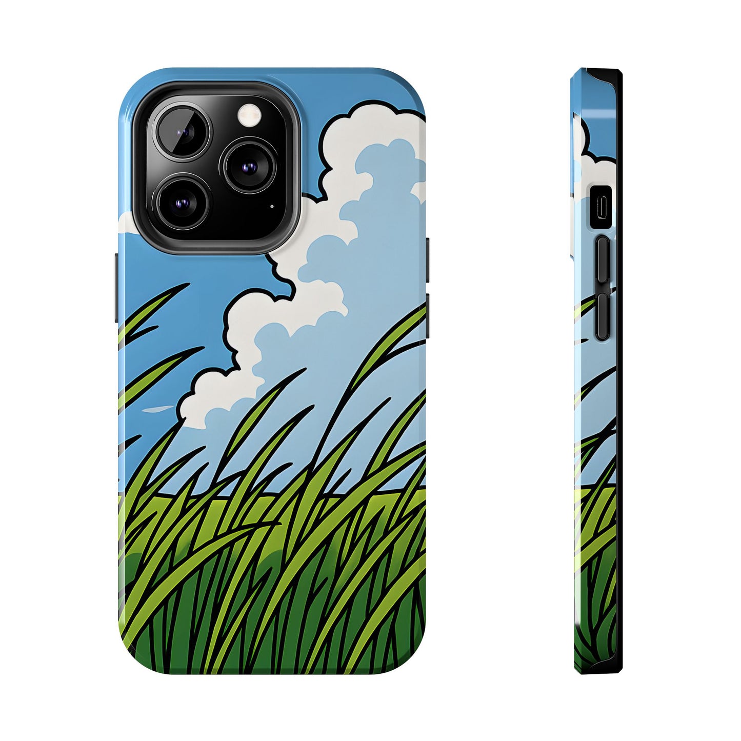 Breezy Meadow Tough Case - Blue Sky & Summer Grass Aesthetic Cover