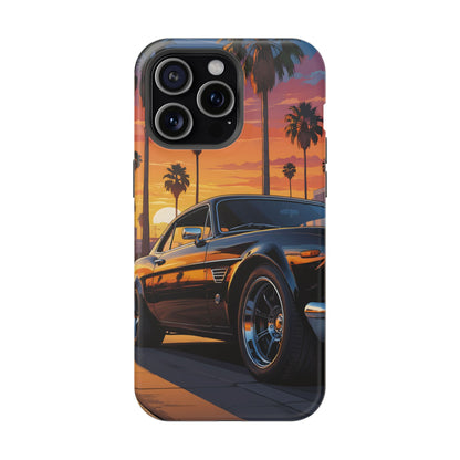 Pacific Cruiser: Cinematic Muscle Car Sunset MagSafe Case