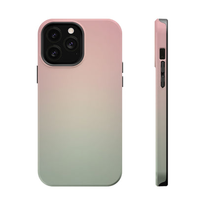 Pink to Sage Green Gradient Magnetic Impact Case