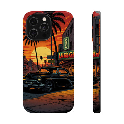 West Coast Cruiser: Retro Sunset Graphic Novel MagSafe Case