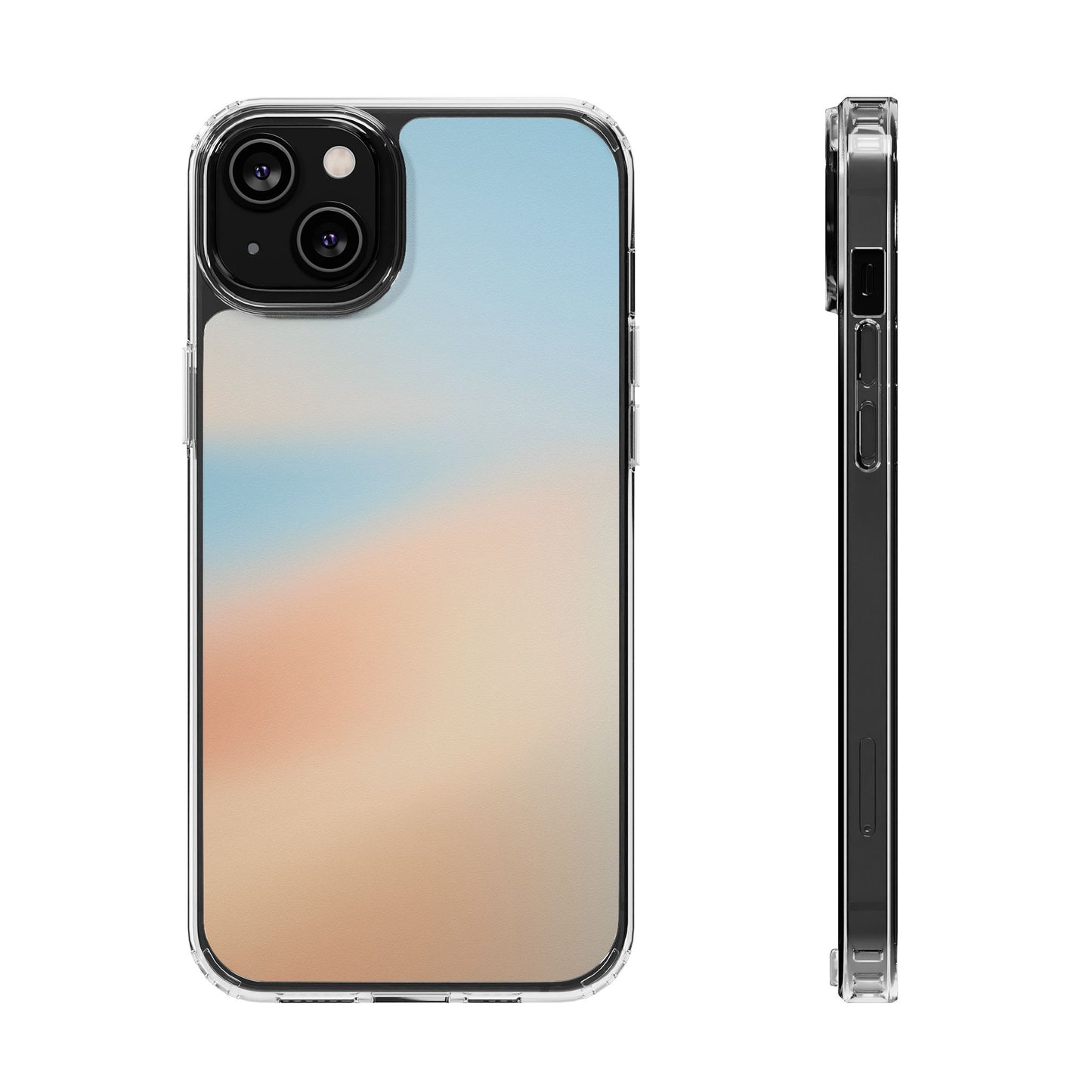 Coastal Dawn Aura Clear Case - Premium Minimalist Gradient Cover