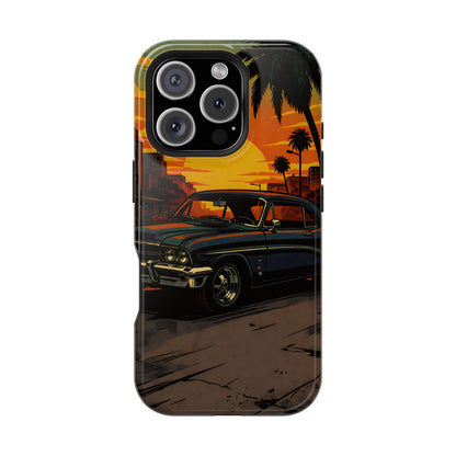 West Coast Lowrider: Retro Sunset Classic Car MagSafe Case