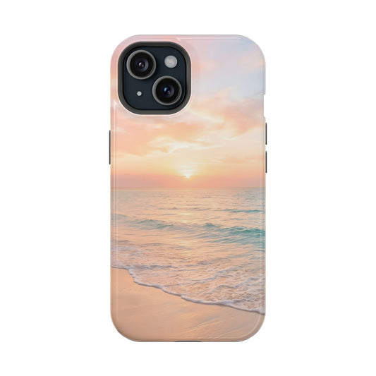 Serene Sunset Beach Magnetic Impact Case