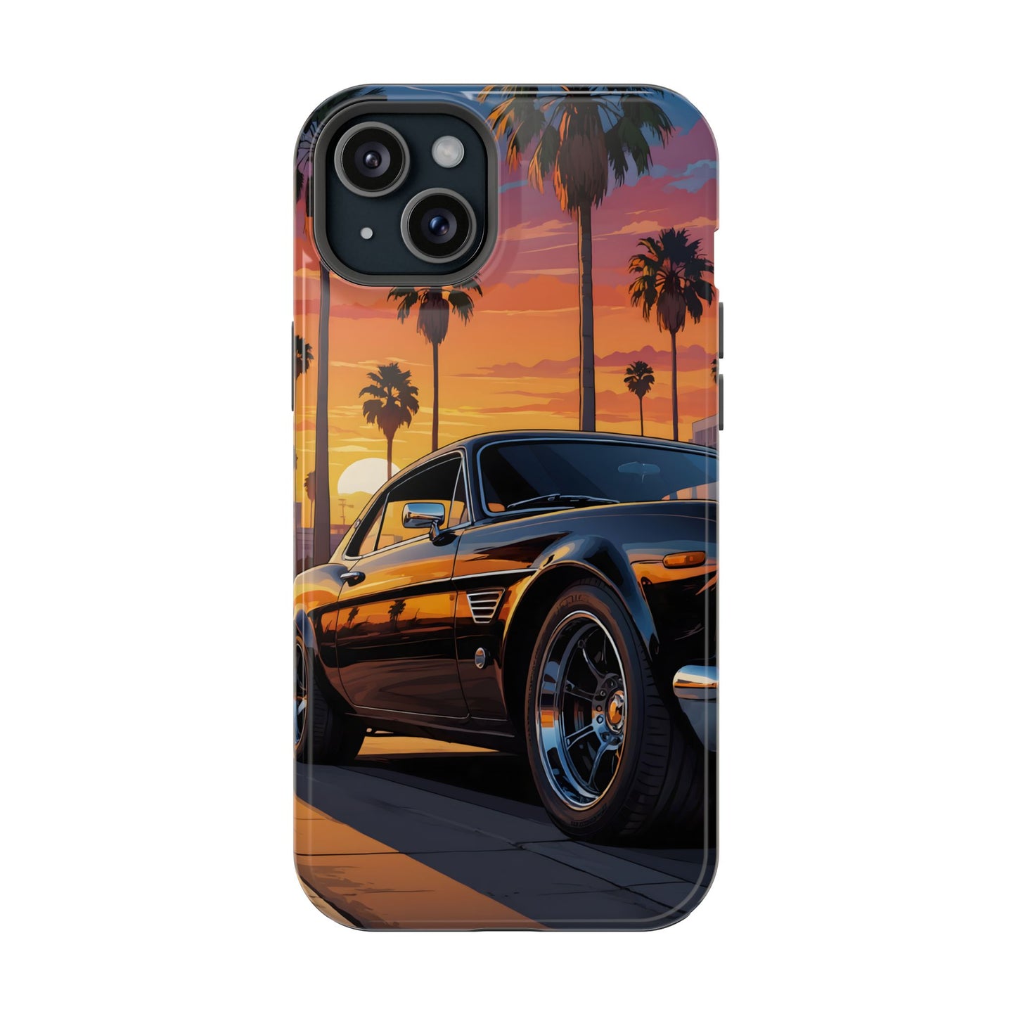 Pacific Cruiser: Cinematic Muscle Car Sunset MagSafe Case