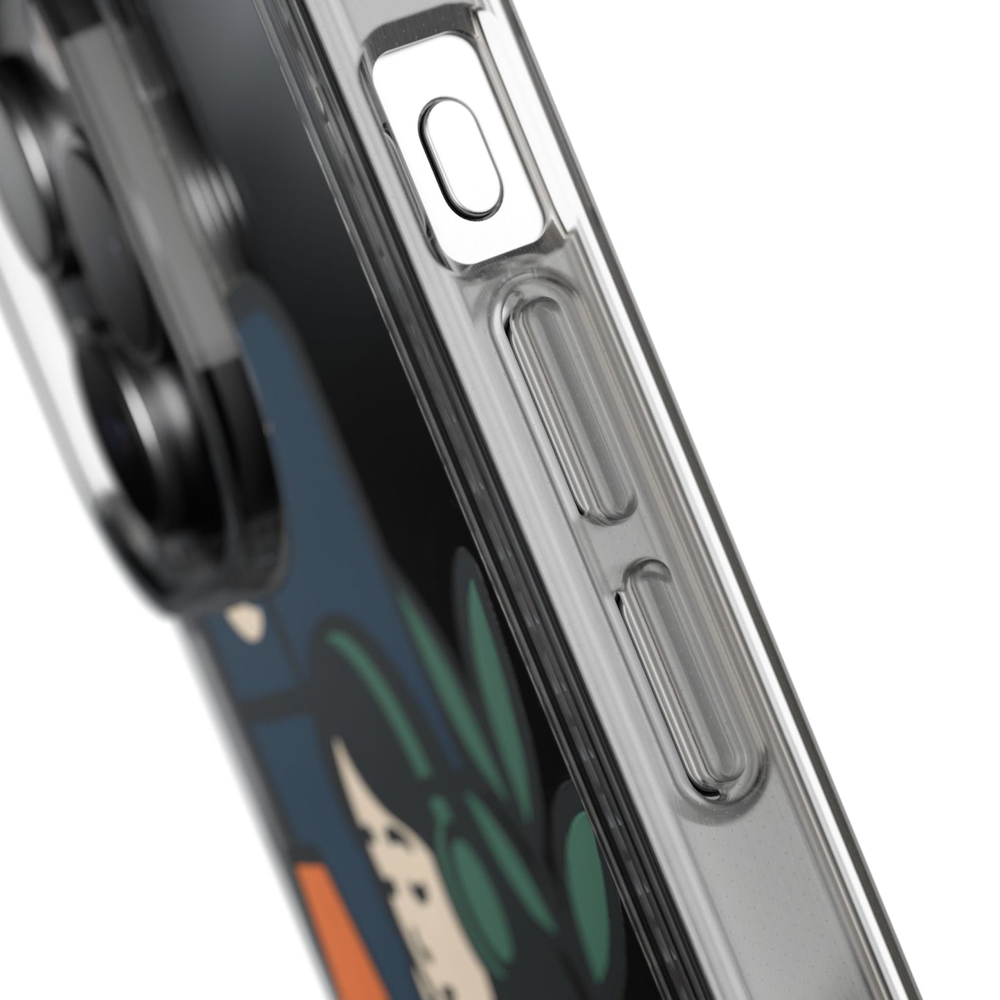 Clear Lofi Study Girl Case - Minimalist Aesthetic Transparent Cover for iPhone & Samsung