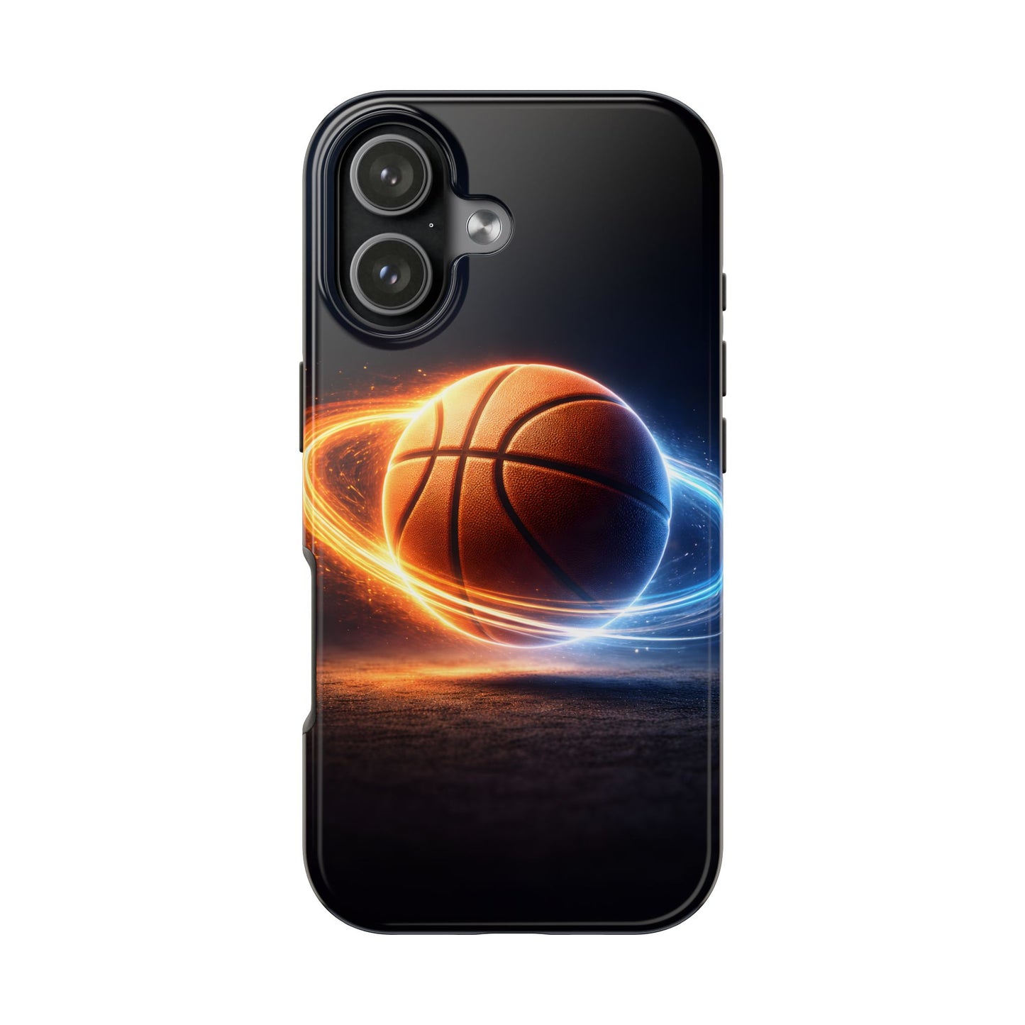 Cosmic Basketball Energy Tough Case - Neon Rings Athletic Cover for iPhone & Samsung