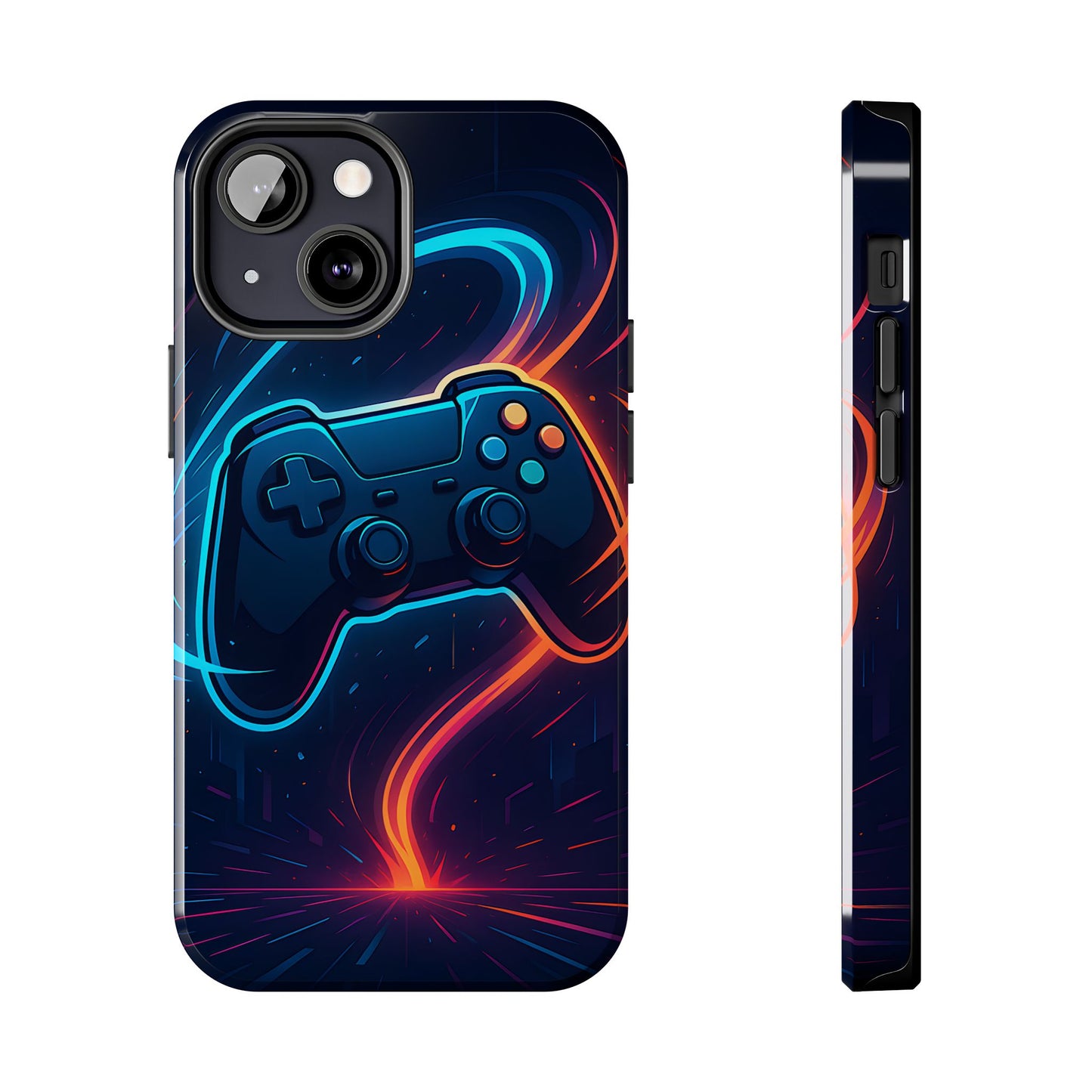 Neon Controller Gaming Tough Case - Electric Energy Cover for iPhone & Samsung